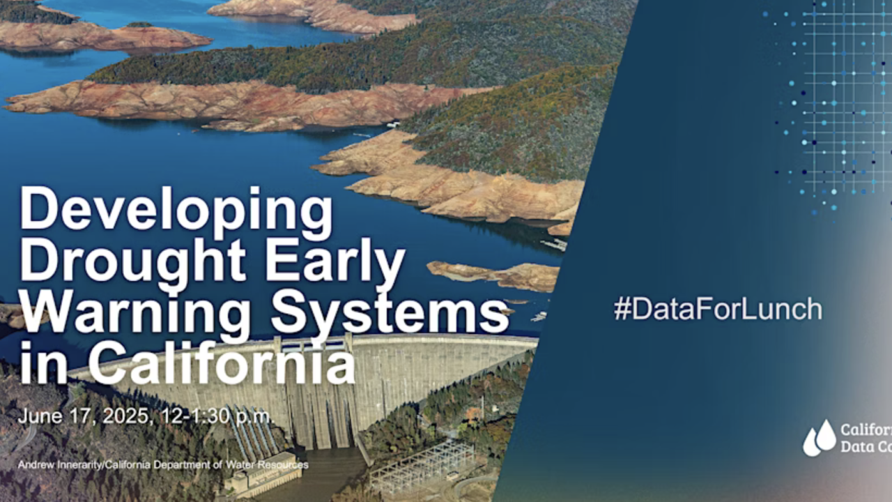 Data for Lunch: Developing Drought Early Warning Systems in California Discover how collaborative, sector-specific early warning systems transform drought data into actionable intelligence for California's water